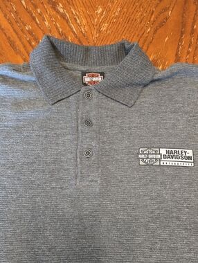 Harley-Davidson Men's Heather Gray Polo with Chest Logo - Orlando Flirida